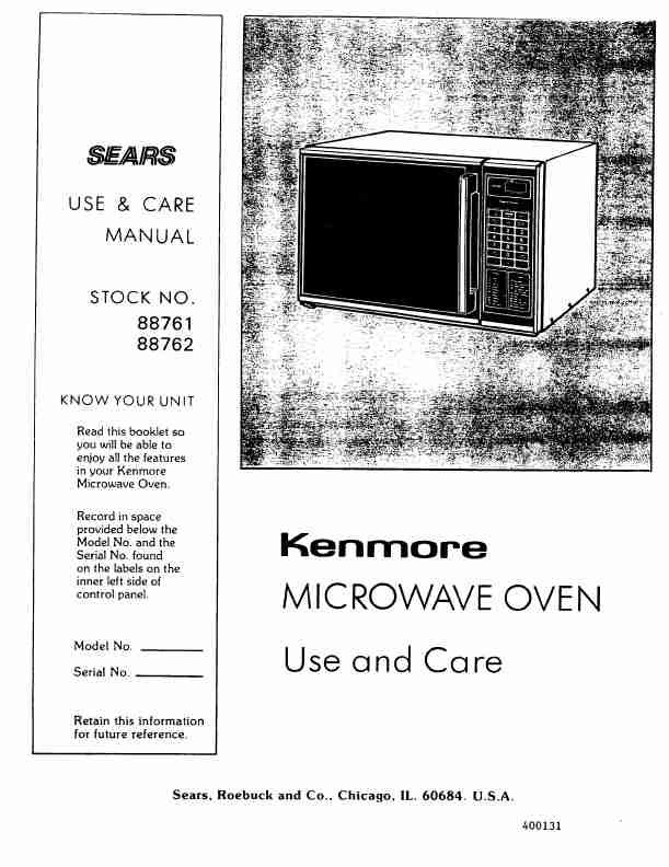 Kenmore Microwave Oven 88761-page_pdf